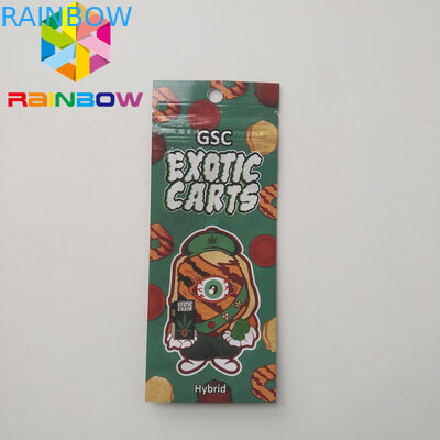 خرطوشة Vape خرطوشة الحقائب البلاستيكية التعبئة والتغليف Ziplock Cbd Oil Exotic Carts