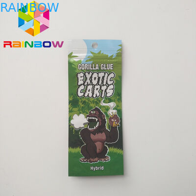 خرطوشة Vape خرطوشة الحقائب البلاستيكية التعبئة والتغليف Ziplock Cbd Oil Exotic Carts