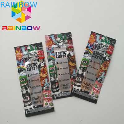 خرطوشة Vape خرطوشة الحقائب البلاستيكية التعبئة والتغليف Ziplock Cbd Oil Exotic Carts