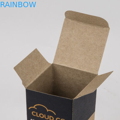 الايكولوجية ودية تغليف مستحضرات التجميل ورقة تنقش مربع براون كرافت ورقة نفط زجاجة Cbd المطبقة