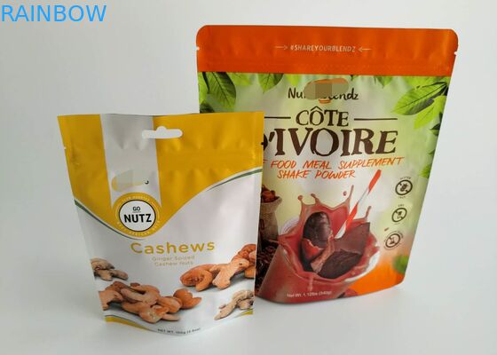 العضوية شيا بذور وجبة خفيفة الكوكيز تغليف أغذية حقيبة الطباعة الحفر مع سحاب