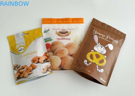 أكياس تغليف المواد الغذائية المجففة الألومنيوم البلاستيك سستة الأعلى للأسماك بذور الأرز والتوابل