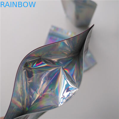 البلاستيك الغذاء القهوة الصالحة للأكل المجسم حقيبة ماكياج أكياس الهولوغرام شفافة