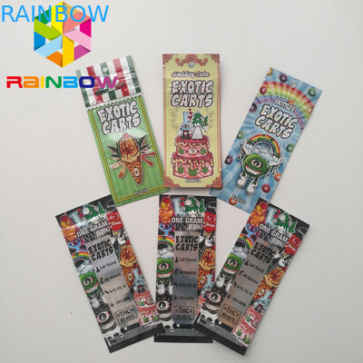 ميني مايلر زيبلوك حقائب ، تغليف أغذية مايلر الغريب عربات Vape خرطوشة المجسم