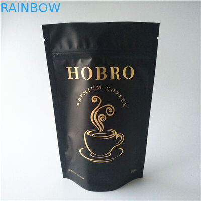 أكياس الشاي الأغلاق التعبئة والتغليف رقائق الألومنيوم الوقوف كيس القهوة مع صمام