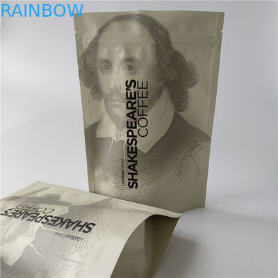 أكياس الشاي الأغلاق التعبئة والتغليف رقائق الألومنيوم الوقوف كيس القهوة مع صمام