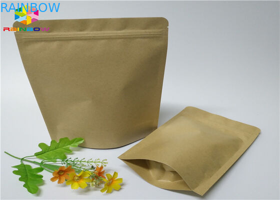 كرافت أكياس الورق المخصصة الجوز كرافت السكر سناك تغليف أغذية Ziplock