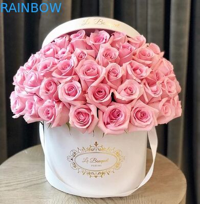 ماء القابلة لإعادة التدوير ورقة مربع التعبئة والتغليف علبة كرتون صناديق زهرة مع الشعار