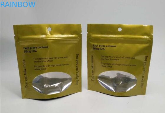 رائحة إثبات Ziplock الوقوف الحقائب زيت الاعشاب القنب البلاستيك للحصول على Edibles حلوى الدببة غائر الحلوى