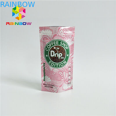 مغلفة المواد الحقائب البلاستيكية تغليف زيبلوك الوقوف أكياس مع طريقة واحدة صمام