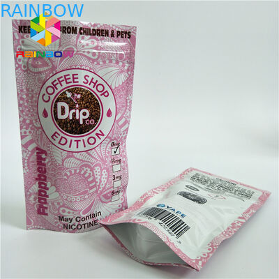 مغلفة المواد الحقائب البلاستيكية تغليف زيبلوك الوقوف أكياس مع طريقة واحدة صمام