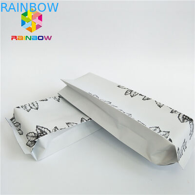 كرافت ورقة الجانب مجمعة الوقوف الحقائب القهوة ، مختومة أكياس بلاستيكية الطباعة حسب الطلب