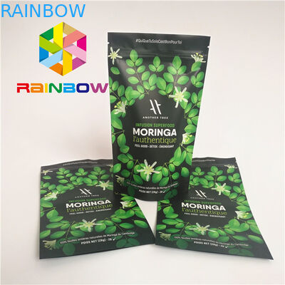 ماتي السطح الانتهاء من الحقائب البلاستيكية التعبئة والتغليف سحاب الوقوف بروتين مسحوق الحقيبة