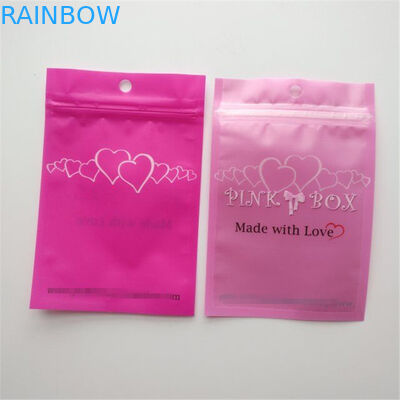 حقيبة تغليف مستحضرات التجميل الأغلاق الوردي مجوهرات رمش أقراط قلادة زيبر الحقيبة