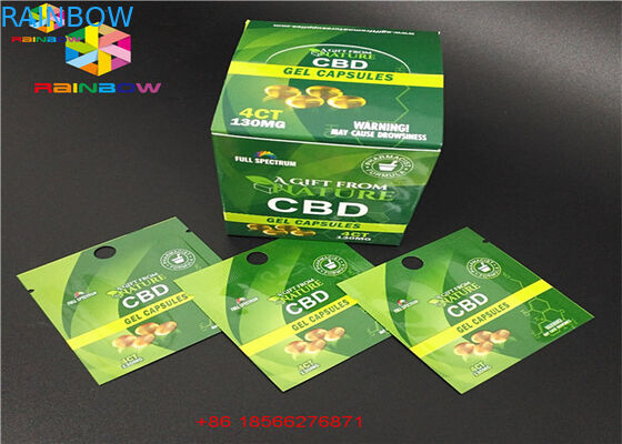 CBD GUMMIES أكياس التعبئة والتغليف البلاستيكية مع نافذة مغلفة أكياس الألومنيوم الكيس الحرارة ختم الغذاء الحقيبة البريدي احباط كيس بولي