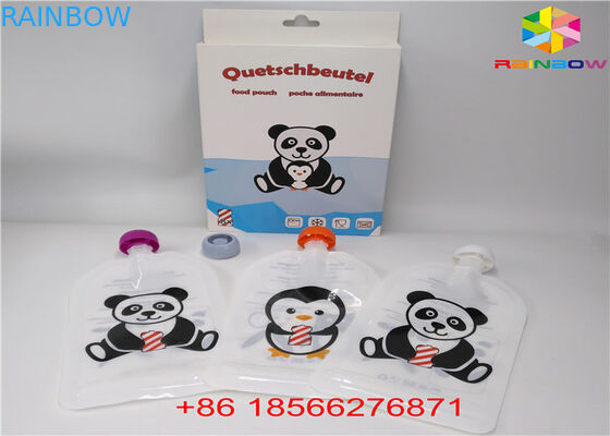 FDA / SGS Spout Bags Packaging الألومنيوم احباط أكياس الوقوف للأغذية السائل / المشروبات
