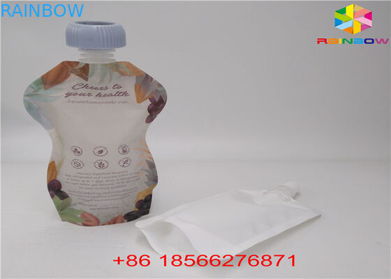 أكياس السوائل القابلة لإعادة الاستخدام ، وحقائب الوقوف مع غطاء Doypack Foil Spout Spout