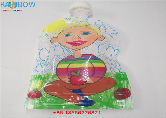 أكياس السوائل القابلة لإعادة الاستخدام ، وحقائب الوقوف مع غطاء Doypack Foil Spout Spout