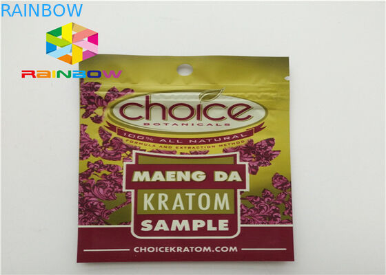 أكياس صغيرة زيبلوك التعبئة ، الألومنيوم احباط الحقيبة للحصول على حبوب منع الحمل العشبية الطاقة