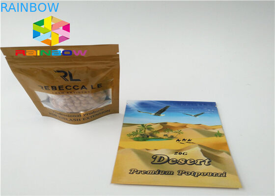 أكياس صغيرة زيبلوك التعبئة ، الألومنيوم احباط الحقيبة للحصول على حبوب منع الحمل العشبية الطاقة