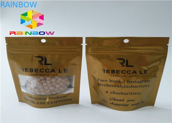 CMYK الطباعة الحرارة ختم أكياس التعبئة والتغليف ، والدليل على الرائحة الواقف أكياس زيبر الحقيبة