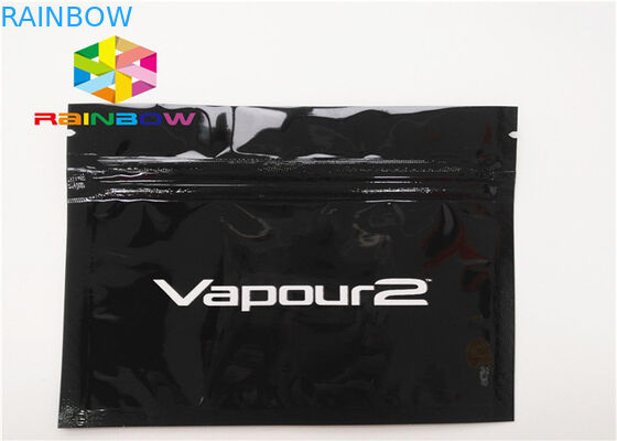 CMYK الطباعة الحرارة ختم أكياس التعبئة والتغليف ، والدليل على الرائحة الواقف أكياس زيبر الحقيبة