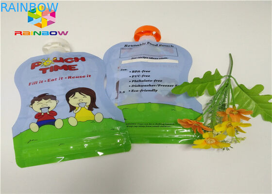 احباط الالومنيوم والوقوف صنبور الحقيبة التعبئة والتغليف حسب الطلب الطباعة 120ML البلاستيك