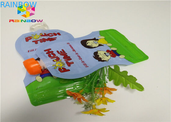 احباط الالومنيوم والوقوف صنبور الحقيبة التعبئة والتغليف حسب الطلب الطباعة 120ML البلاستيك