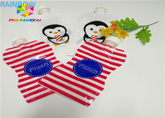 احباط الالومنيوم والوقوف صنبور الحقيبة التعبئة والتغليف حسب الطلب الطباعة 120ML البلاستيك