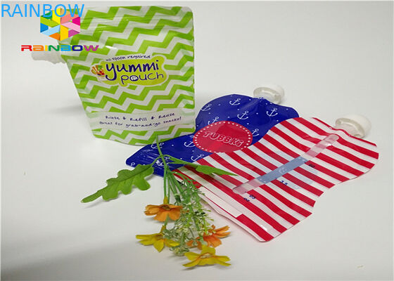 احباط الالومنيوم والوقوف صنبور الحقيبة التعبئة والتغليف حسب الطلب الطباعة 120ML البلاستيك