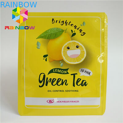 ثلاثة أكياس جانبية مغلقة Ziplock مطبوعة مغلفة الألومنيوم احباط الوجه قناع العين