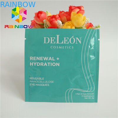 ثلاثة أكياس جانبية مغلقة Ziplock مطبوعة مغلفة الألومنيوم احباط الوجه قناع العين