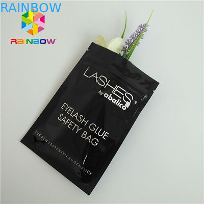 الرمز البريدي أعلى ختم أكياس تغليف الحرارة الرموش المجسم الوقوف الحقيبة واضحة الجبهة