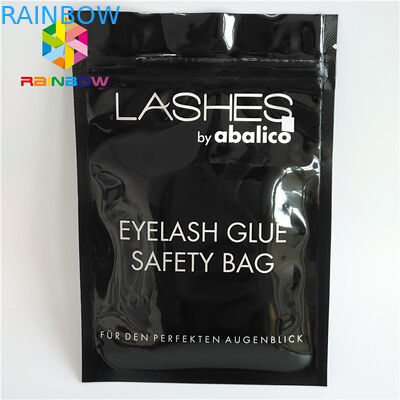 الرمز البريدي أعلى ختم أكياس تغليف الحرارة الرموش المجسم الوقوف الحقيبة واضحة الجبهة