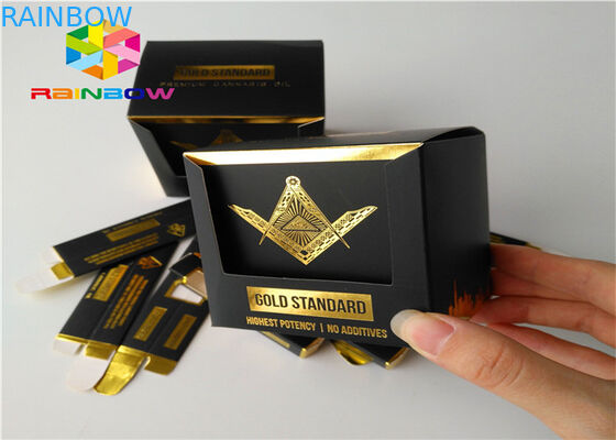 ينقش يطبع ورقة صندوق يعبّئ بضاعة منتج صغير مع نافذة