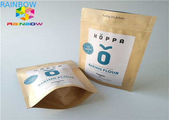 كرافت ورقة مخصصة أكياس الورق الألومنيوم احباط مايلر زيبلوك رطوبة الحاجز