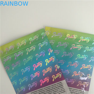 الهولوغرام الطباعة العشبية البخور التغليف ، الكوكيز انهض الحقيبة البلاستيكية لكبير Als AL الغريبة