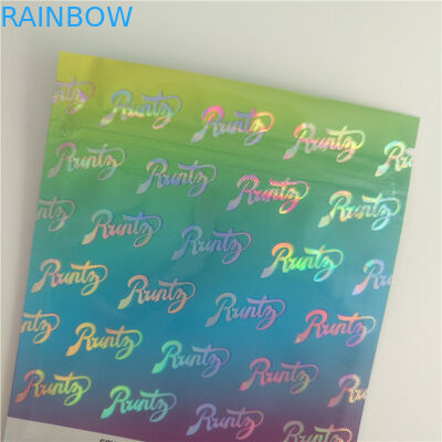 الهولوغرام الطباعة العشبية البخور التغليف ، الكوكيز انهض الحقيبة البلاستيكية لكبير Als AL الغريبة