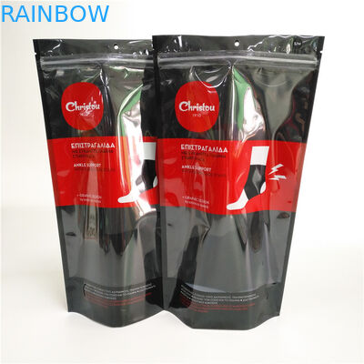 أكياس البلاستيك المطبوعة Ziplock واضح نافذة الملابس الداخلية التغليف الأسود دوي حزمة للجوارب