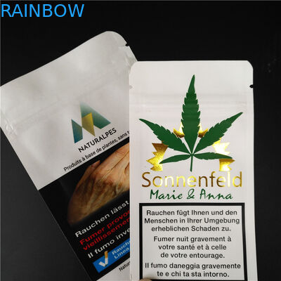 THC CBD Gummies البخور العشبية التعبئة القابلة للتحلل أكياس كرافت الأبيض الحقائب الغذائية