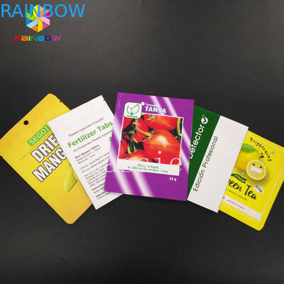 الغذاء الصف قبضة ختم أكياس الألومنيوم احباط تخزين قناع التجميل التعبئة للشاي وجبة خفيفة الجوز فول