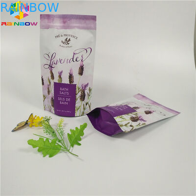 مخصص ماتي الطباعة احباط الحقيبة التعبئة والتغليف حقيبة مسطحة القاع الجسم فرك مع سحاب