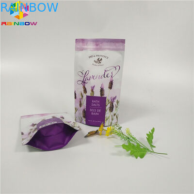 مخصص ماتي الطباعة احباط الحقيبة التعبئة والتغليف حقيبة مسطحة القاع الجسم فرك مع سحاب