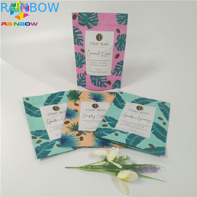 أكياس الورق مخصصة للأغذية الصف الوقوف التعبئة القابلة لإعادة التدوير فرك الجسم