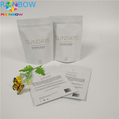 الرمز البريدي قفل الحقيبة كرافت مخصص أكياس الورق المطبوع فرك التغليف قابلة للتحلل الرطوبة دليل على