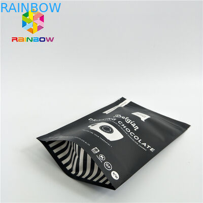 رقائق الألومنيوم الوقوف الحقائب القهوة التعبئة والتغليف مخصص الحجم مع صمام / سحاب