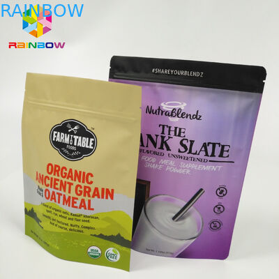 حقيبة الوجبات الخفيفة القابلة لإعادة التعبئة والتغليف رقائق الألومنيوم الوقوف الحقيبة دوق-باي الرمز البريدي