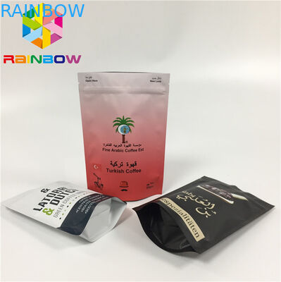 MOPP مخصص طباعة أكياس رقائق الألومنيوم الرطوبة قفل سستة والدليل مع صمام