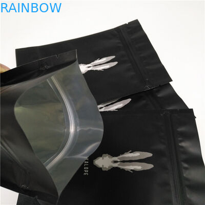 250 غرام ماتي أسود تغليف أغذية الأفلام الوقوف أكياس القهوة FDA SGS الموافقة