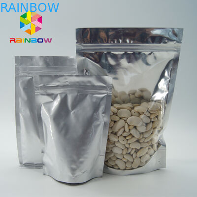 الجملة الغذاء الصف الألومنيوم احباط الوقوف حقيبة زيبلوك مع النافذة الأمامية واضحة للبذور / تغليف الفواكه المجففة